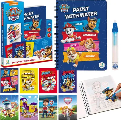 Produktbild von Paw Patrol Wassermalset Bilderbuch Pinsel Hunde 200444