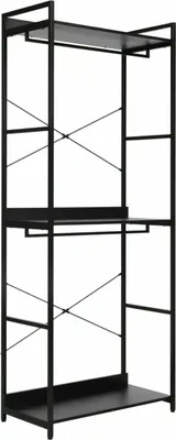 Produktbild von Metallkleiderständer SANELA 1 - schwarz