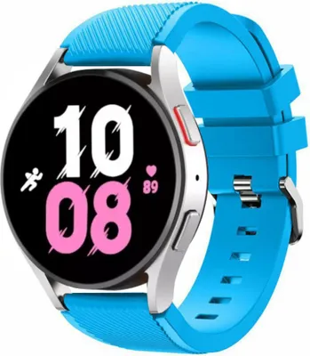 Produktbild von Strap-it Samsung Galaxy Watch 5 - 44mm Silikonarmband (Hellblau)