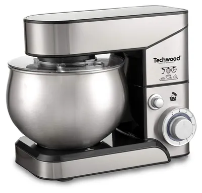 Küchenmaschine, 5 l, 1000 W, Edelstahl, mit Stahlschüssel