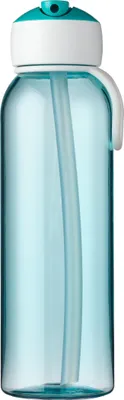 Produktbild von Mepal - Wasserflasche Flip-Up Campus - Auslaufsichere Trinkflasche für Schule & Unterwegs - Transparente Trinkbecher - BPA-frei & Spülmaschinenfest - 500 ml - Turquoise