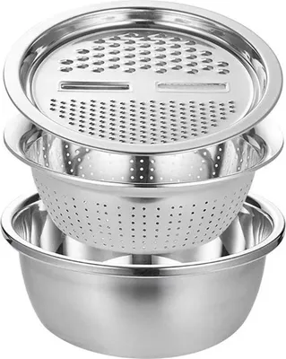 Produktbild von 3in1 Multireibe Gemüsehobel Küchenreibe Käsereibe Mandoline Edelstahl Raspel