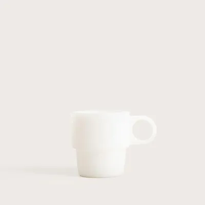 Produktbild von HOMLA PALLORA Glas mit Milchglasgriff weiß 0,25 l