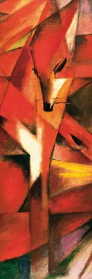 Zdjęcie produktu dla Obraz drukowany Franz Marc - Lisy, 1913 (91 x 30 cm)