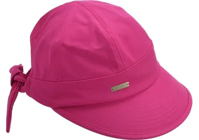 Seeberger Schildkappe aus 100% Baumwolle mit Schleife hinten in rosa