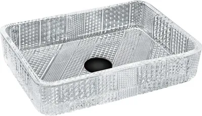 Produktbild von Mexen Akra Aufsatzwaschbecken aus Glas 46 x 33 cm, transparent - 24024600