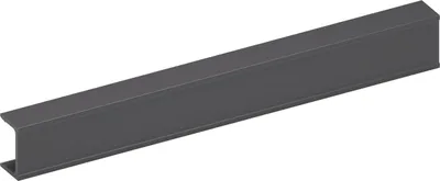 Produktbild von ITALIANA FERRAMENTA Bremsklappenhalter KIARO Abdeckprofil, Alu Gunmetal schwarz