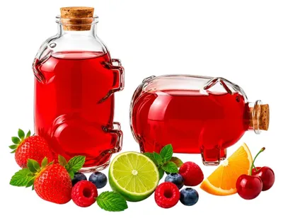 Image de Bouteille en verre George Pig, 350 ml, idéale pour les liqueurs, cadeau