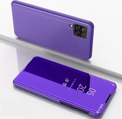 Produktbild von Handyhülle für Samsung Galaxy A22 Smart Cover Schutzhülle Clear View Case Lila