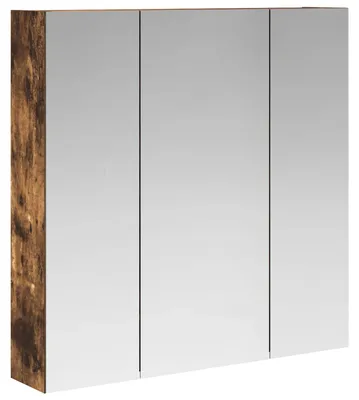 Produktbild von vidaXL Badezimmerspiegelschrank Räuchereiche 70 x 14,5 x 70 cm