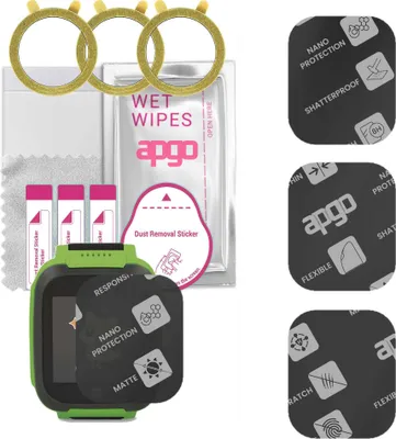 Produktbild von apgo 3 Stück Schutzglas, Matt, kompatibel mit Forever Kids Watch FIND ME KW-200 Smartwatch, Hybrid 8H, Ersatz für Hartglas, Displayschutzglas, Bildschirmschutz, Displayschutz, kratzfest