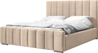 Produktbild von FEDVE Polsterbett Doppelbett Gailes Schlafzimmer Bett Bettkasten Matratze H3 160x200 cm Trüffel (Magic Velvet 2282)