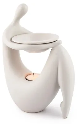 Immagine prodotto di Pajoma 40329, lampada aromatica in terracotta/argilla, Vetroceramica, bianca, da tavolo, 260 mm