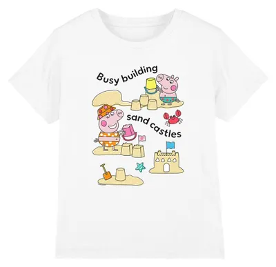 Produktbild von Peppa Pig - T-Shirt für Kinder, Ringgesponnene Baumwolle TV36895 (104) (Weiß)