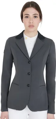 Produktbild von Equestro Turnierjacket Damen Three-Button Competition Jacket Grey/Black S