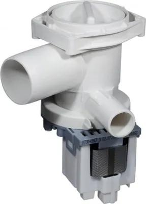 Produktbild von Ablaufpumpe mit Pumpenstutzen und Filter, Pumpe passend für Waschmaschine Bosch Siemens 141120, 142184, 141283
