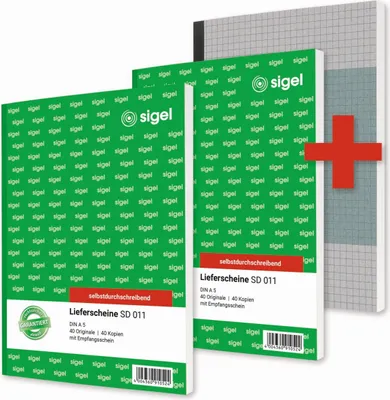 Zdjęcie produktu dla formularz sigel T1229 "Potwierdzenie dostawy", 2 + 1 akcja