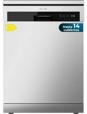Produktbild von Cecotec Bolero Aguazero 6200 Inox D, Freistehend, Standardgröße (60 cm), Edelstahl, Schwarz, Berührung, Schublade