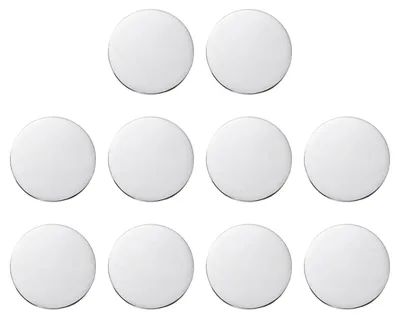 10er-Pack Edelstahl-Gravurrohlinge 1,25 Zoll für DIY