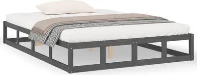 Obrázok produktu pre vidaXL Posteľ z masívneho dreva sivá 150x200 cm