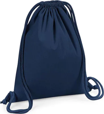 Produktbild von Westford Mill W260 | Turnbeutel Organic Premium Baumwolle, 37 x 46 cm - Farbe: French Navy - Größe: 37 x 46 cm