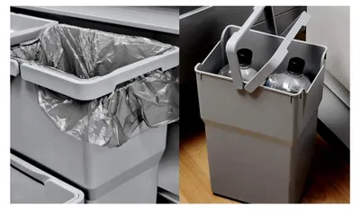 Produktbild von ELCO CASE SELECT - Abfallbehälter 11,7 Liter - in QUARZGRAU aus Polypropylen/Eimer/Behälter