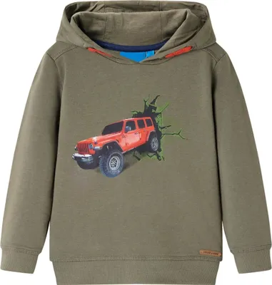 Produktbild von Kinder-Kapuzenpullover Khaki 104