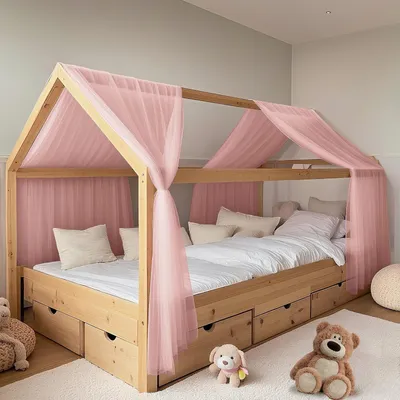 Immagine prodotto di Set di due lenzuola per letto per bambini (rosa tenue)