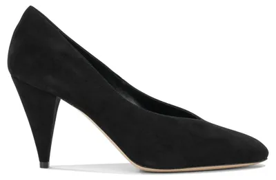 Imagen del producto de Zapatos de tacón de gamuza negros para mujer, marca Casadei, talla 35