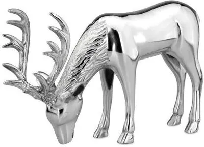 Produktbild von Deko Hirsch groß, ästend, Aluminium (37 x 14 x 24 cm)