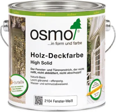 Produktbild von OSMO Holz-Deckfarbe -2104 Weiß-2,5 Liter