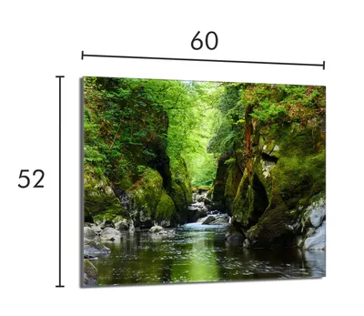 Produktbild von Glasschutzplatte für Herd 60x52 Las