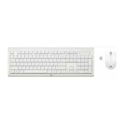 Produktbild von HP C2710 Combo Keyboard, Volle Größe (100%), Kabellos, RF Wireless, Mechanischer Switch, Weiß, Maus enthalten