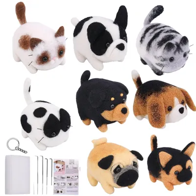 Produktbild von DIY Filzset - Kammgarnwolle Hund Katze Mix