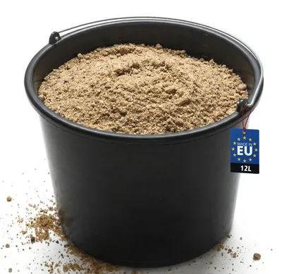 Immagine prodotto di BAKOKI: Secchio robusto da 12 litri realizzato in LDPE riciclato, con rinforzo in metallo sul bordo superiore e con