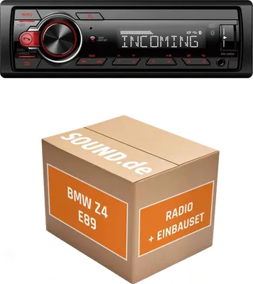Produktbild von Autoradio Einbaupaket Pioneer MVH330DAB passend für BMW Z4 E89 | Bluetooth Telefonieren