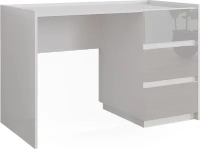 Zdjęcie produktu dla Toaletka Vicco Marla Biały wysoki połysk 120 cm z 3 szufladami, Model 51970
