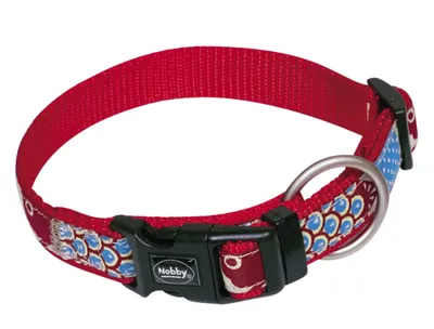 Produktbild von Nobby Halsband "Style" L: 15-21 cm; B: 10 mm, rot