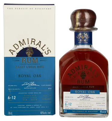 Produktbild von Admiral Rodney Rum St. Lucia HMS Royal Oak + Box 700ml 40% Vol.