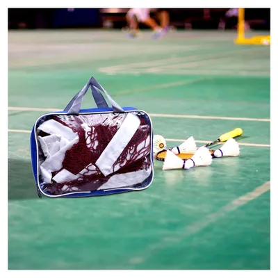 Produktbild von Badmintonnetz Tragbares Sportballnetz Faltbar für Garten, Strand und Training
