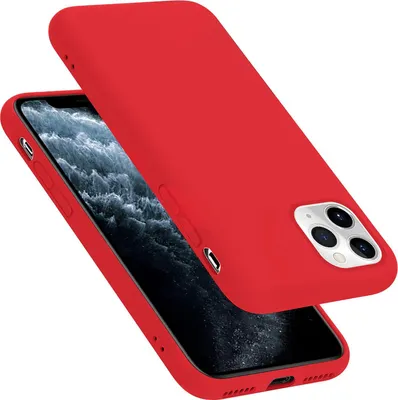 Produktbild von Cadorabo Schutzhülle für Apple iPhone 11 PRO Hülle in Rot Handyhülle Case Cover TPU Etui