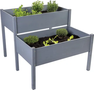 Produktbild von Pflanzkasten Frühbeet Kräuterbeet Blumenbeet auf 2 Ebenen von NOSOJO