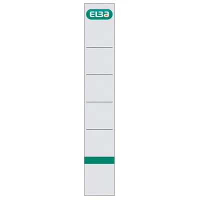 Produktbild von Elba - Einsteckkarte schmal 30x190mm weiß 10 Stück