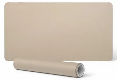Produktbild von Rutschfeste Schreibtischunterlage mit Aufdruck, beige, 90 x 45 cm