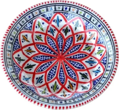 Image de Assiette creuse Bakir rouge - D 24 cm
