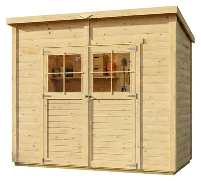 Produktbild von Alpholz Gerätehaus Alster 251x139cm mit 19mm Wandstärke inkl. Fußboden