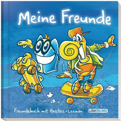 Produktbild von Häfft Meine Freunde Freundebuch mit Heesters und Leximon in blau