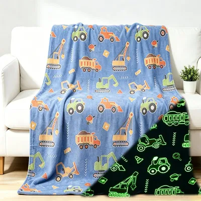 Productafbeelding van Solidchoice - Lichtgevende Deken voor Kinderen met Dinosaurus Motief
