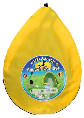 Immagine prodotto di Set pieghevole per porte da calcio e hockey con pallone e pompa, multicolore