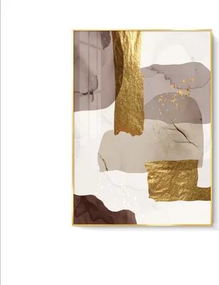 Produktbild von TPFLiving Kunstdruck LW-48 (OHNE RAHMEN) Poster - Leinwand - Wandbild - Hochauflösender Giclée-Druck, langlebig und hochwertig -  Nordic Art - Abstrakte Formen -  - Größe: 40x50cm